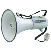 SHOW ER68 - Мегафон 45 Вт, 15 В, выносной микрофон, вх.AUX, вес 3,3 кг, алюминий
